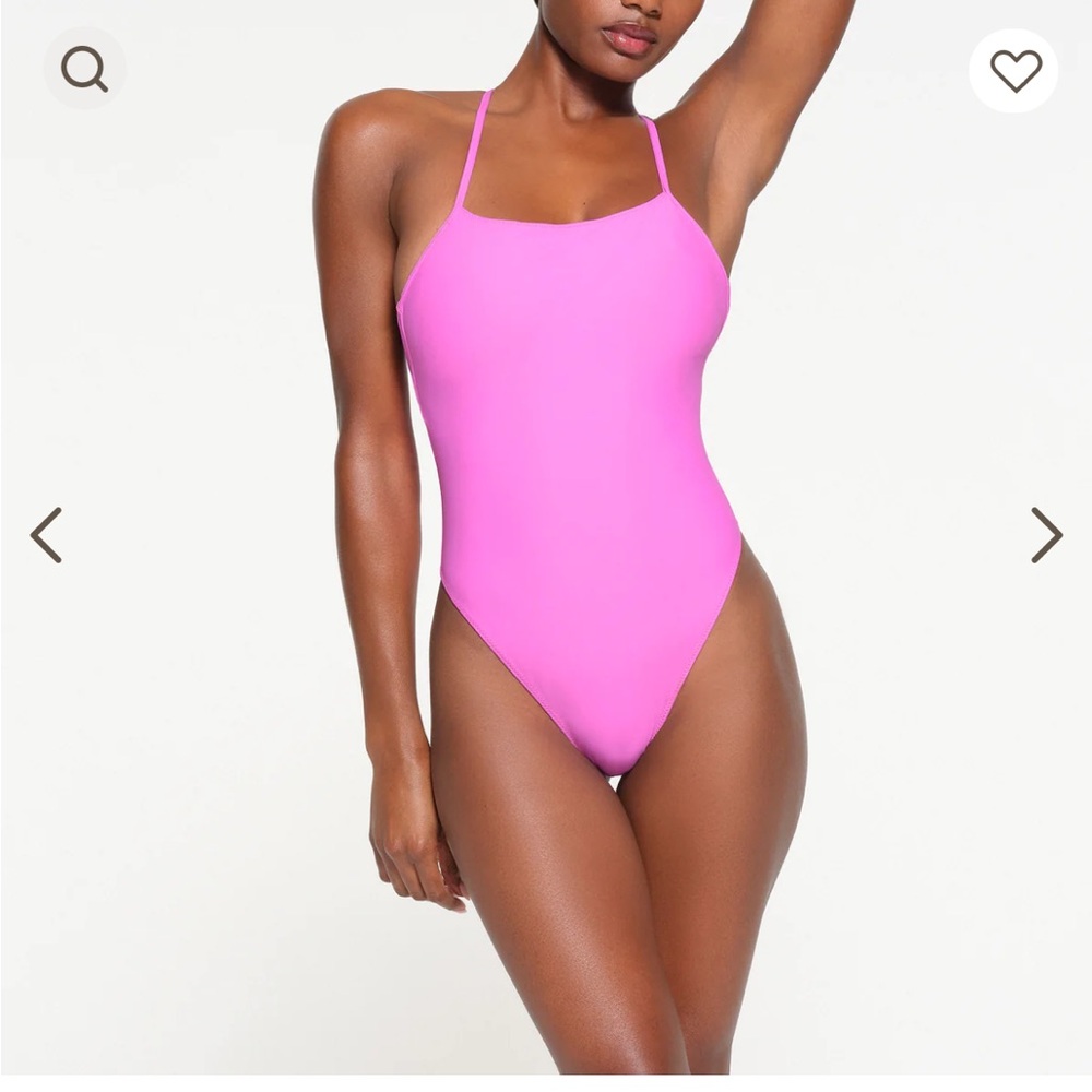 NWT Skims Cami One Piece. Color neon orchid
